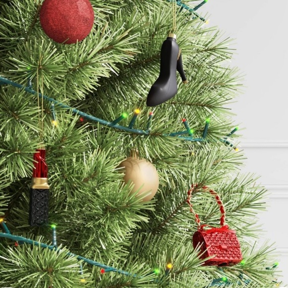 ❤️ WONDERSHOP CHRISTMAS FASHIONISTA PURSE LIPSTICK SHOES ORNAMENT 3 PC SET NEW - Picture 6 of 7